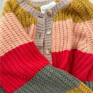 The Great Stripe Knit Cardigan Sweater